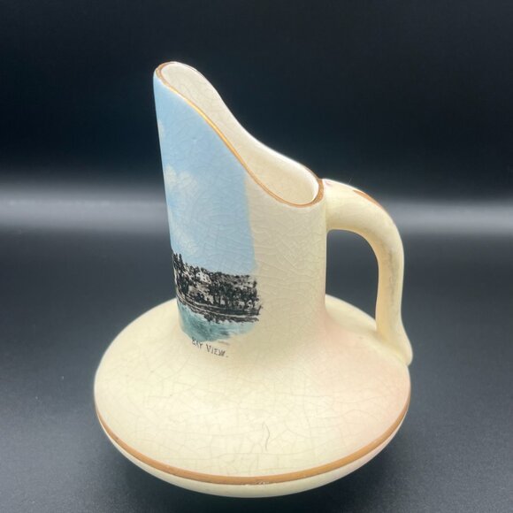 Vintage 1940s Vue De L’Eau (Bay View) Small Decorative Pitcher - Picture 2 of 9